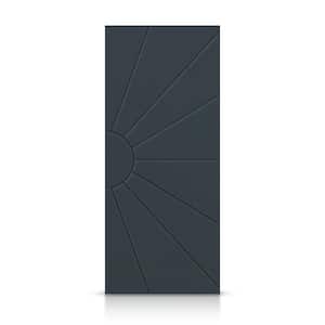 24 in. x 84 in. Hollow Core Charcoal Gray Stained Composite MDF Interior Door Slab