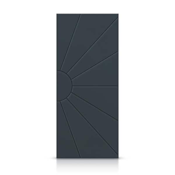 CALHOME 24 in. x 84 in. Hollow Core Charcoal Gray Painted Composite MDF Interior Door Slab