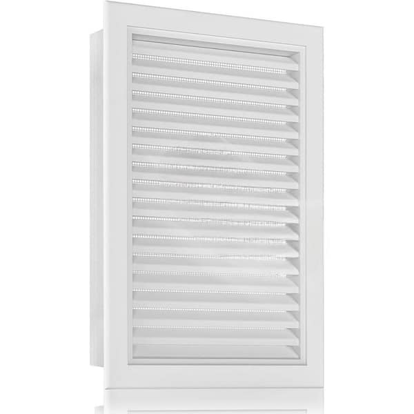 14 x 20 Rectangle Aluminum Attic Vent with Screen Paintable Stainable for Heat Reduction and Condensation Prevention