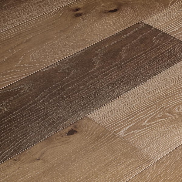 ASPEN FLOORING Take Home Sample- Osage White Oak 7.5 in. x 7 in. Water Resistant Engineered Hardwood Flooring