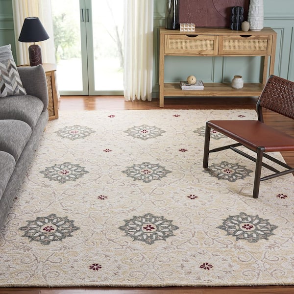 Metro 8 ft. x 10 ft. Beige/Ivory Persian Area Rug