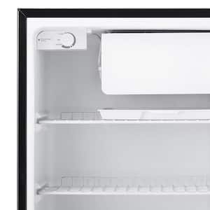 4.4 cu. ft. Mini Fridge with Freezer Compartment in Black, Energy Star