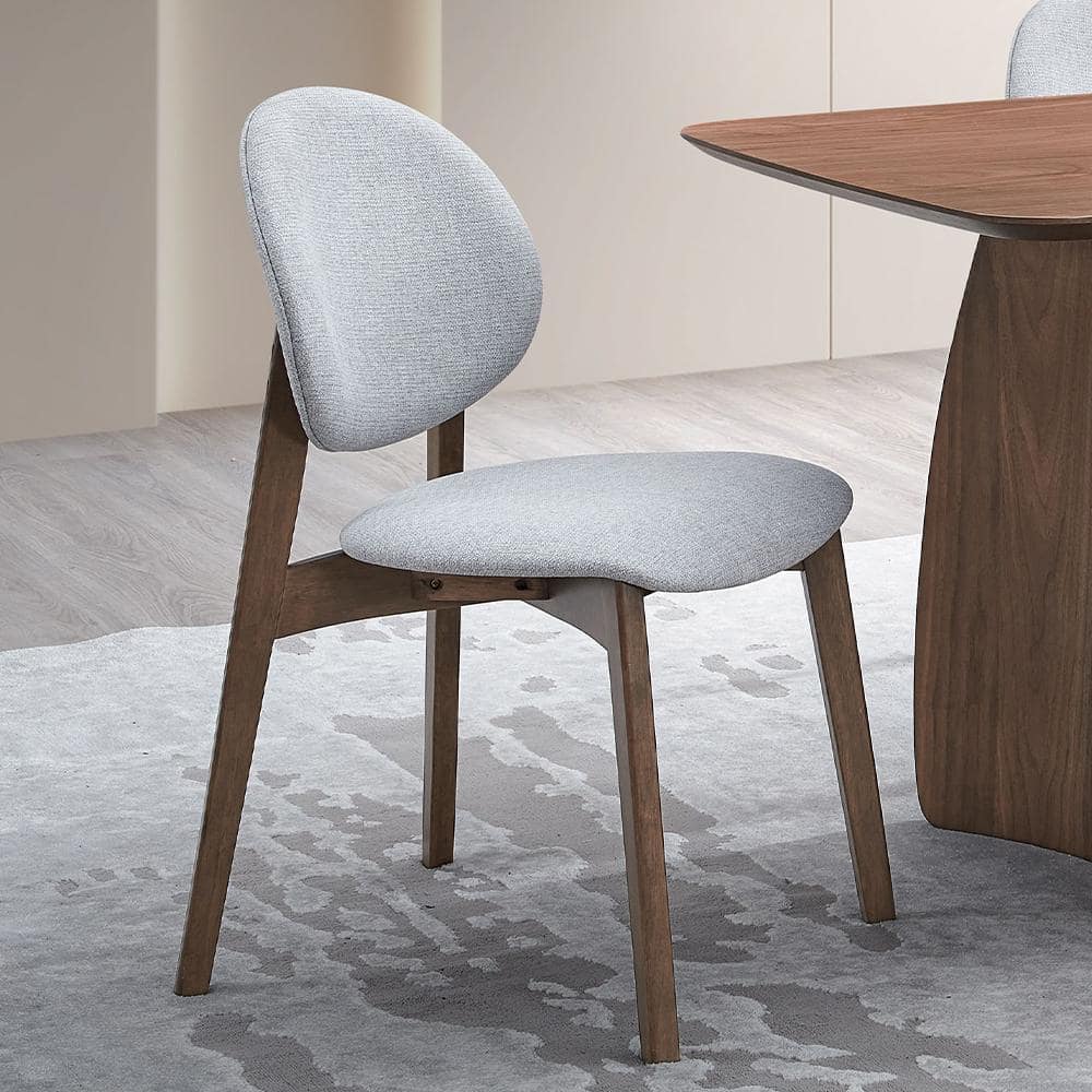 Lorell Accent Guest Chair - Walnut Wood Frame - Four-legged Base - Gray - Linen - 1 Each Lorell Accent Guest Chair - Walnut Wood Frame - Four-legged Base - Gray - Linen - 1 Each