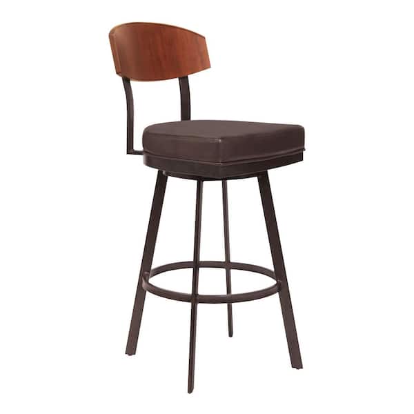 Armen Living Frisco 40 in. Brown Bar Stool