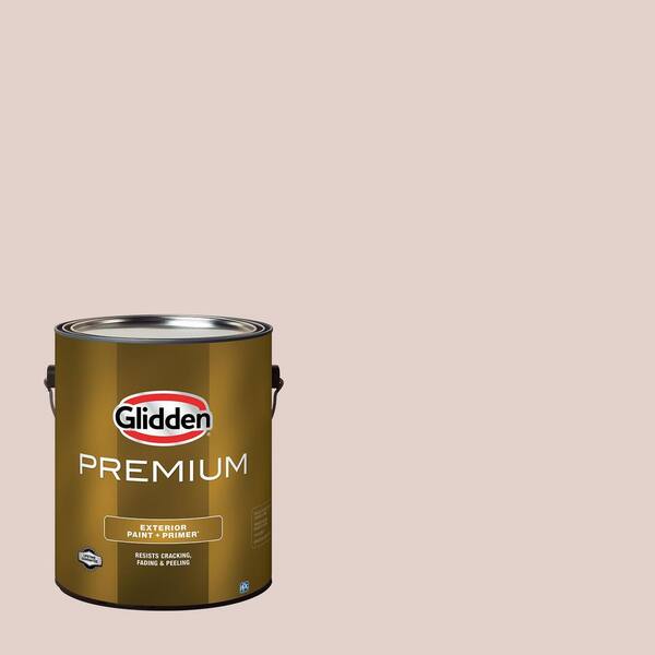 Glidden Premium 1 gal. PPG1060-2 China Silk Semi-Gloss Exterior Latex Paint