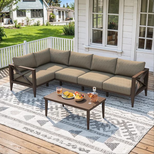 table outdoor piece sectional