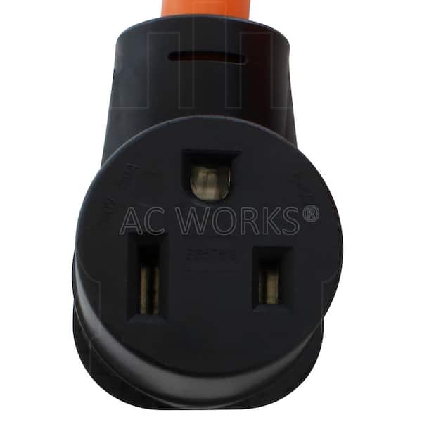 AC WORKS 10 ft. STW 8/3 3-Prong NEMA 6-50 Welder Extension Cord