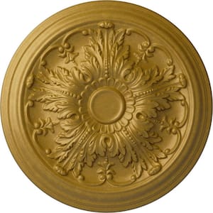20 in. x 1-1/2 in. Damon Urethane Ceiling Medallion (Fits Canopies upto 3-3/8 in.), Pharaohs Gold