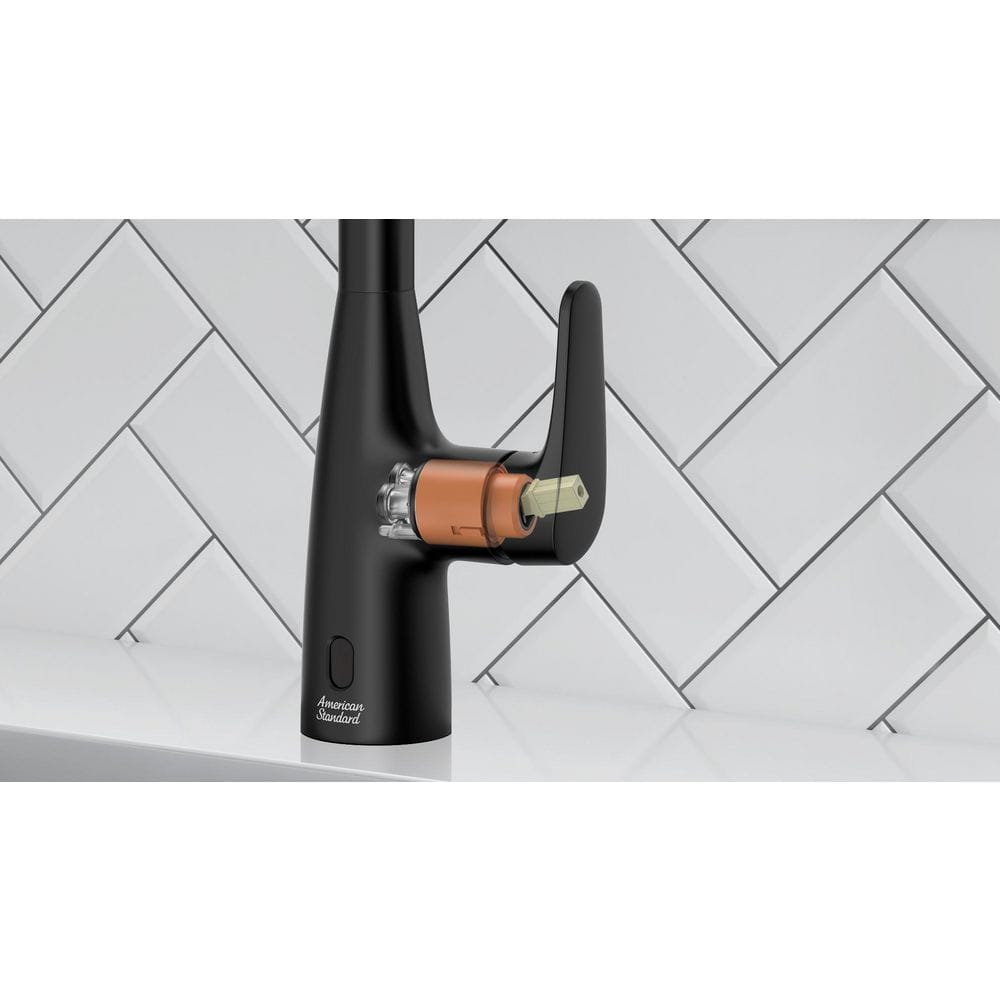Matte Black Touchless High-Arc Pull-Down Kitchen Faucet