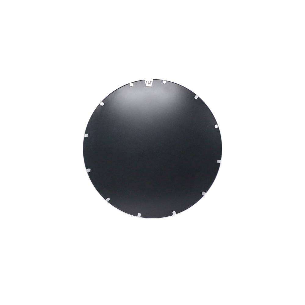 20" Round Silver Metal Wall Mirror