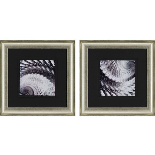 Unbranded 25 in. x 25 in. "Helix" by James Burghardt Framed Printed Wall Art (2-Pack)