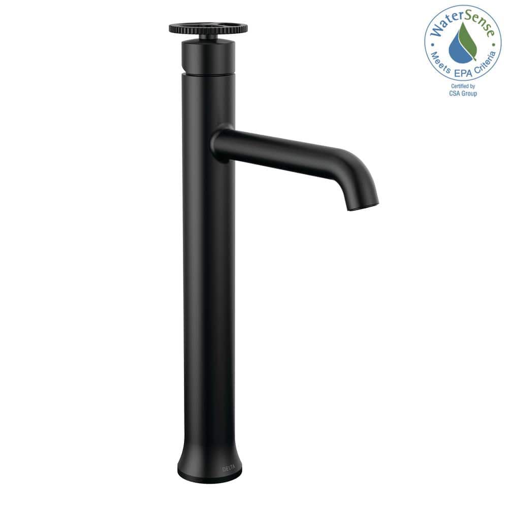 Modern Stainless Steel Single Hole Vessel Faucet, 14-inch