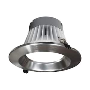 CLR-Select 8 in. Nickel High Output Commercial Canless Integrated LED Downlight Kit