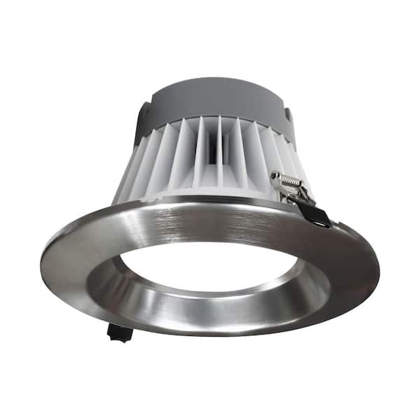 NICOR CLR-Select 8 in. Nickel High Output Commercial Canless Integrated LED Downlight Kit