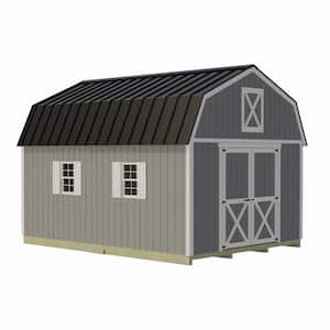 Handcrafted Homestead 12 ft. x 20 ft. Wood Barn Kit with High Side Walls and Fortress Floor
