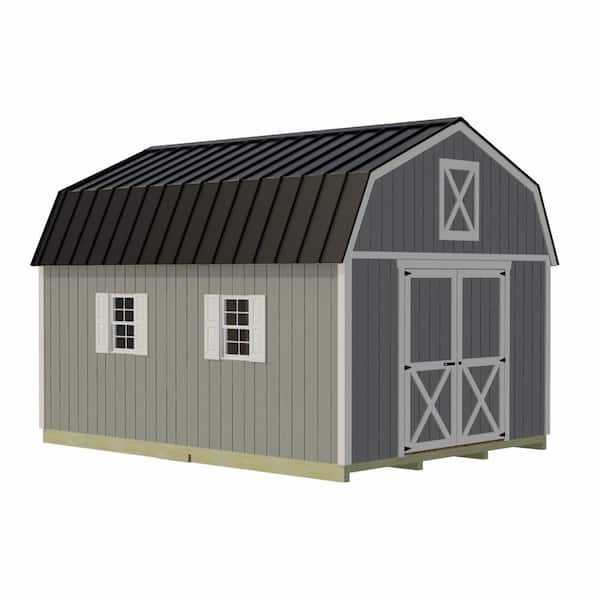 Best Barns Denver 12 ft. x 20 ft. Wood Storage Shed Kit with Floor Including 4 x 4 Runners
