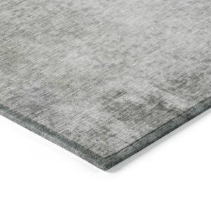 Chantille ACN562 Gray 1 ft. 8 in. x 2 ft. 6 in. Machine Washable Indoor/Outdoor Geometric Area Rug