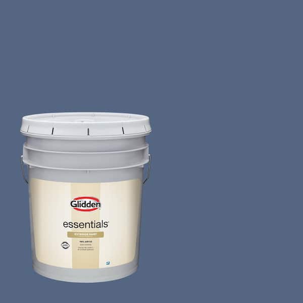 Glidden Essentials 5 gal. PPG1165-6 Stained Glass Semi-Gloss Exterior Paint