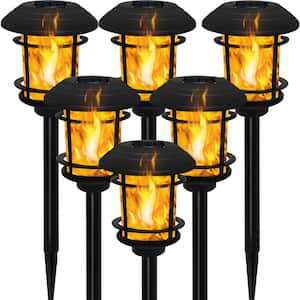Waterproof Solar Flame Torch Lights for Lawn Patio Yard Walkway Driveway (6-Pack)