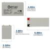 thumbnail image 2 of Mighty Max 12V 7Ah F2 Sealed Lead Acid Battery - Replacement For Zipp SLA-12V-8AH (ML7-12F245) 2 of 6