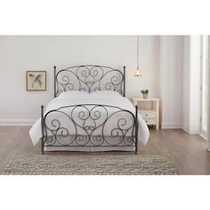 Dayport Oil Rubbed Bronze Metal King Scroll Bed