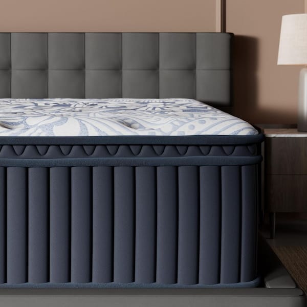 Plush Luxe 2.0-King Plush Hybrid 15 in. Bed-in-a-Box Mattress