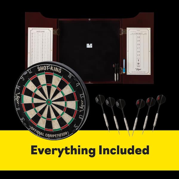 Viper Hudson All-In-One 17.75 in. Dartboard with Cabinet and 