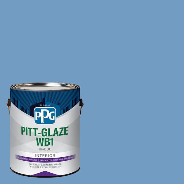 Pitt-Glaze 1 gal. PPG1161-4 Blue Promise Semi-Gloss Waterborne 1