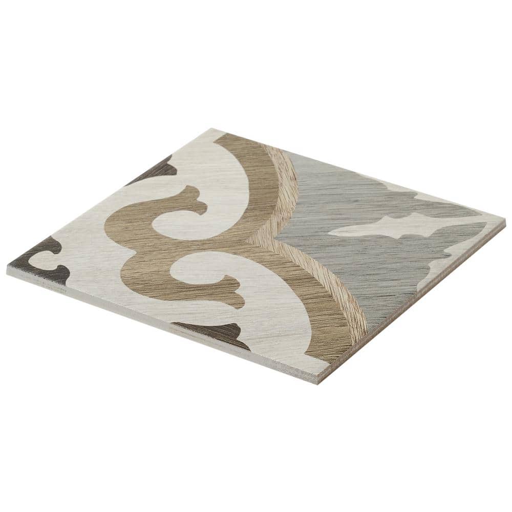 Ventura Briar 8" x 8" Multicolor Matte Porcelain Tile