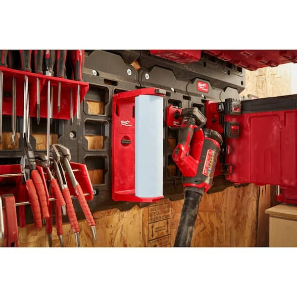 Milwaukee PACKOUT Pliers Rack with PACKOUT Large Wall Plate, Red