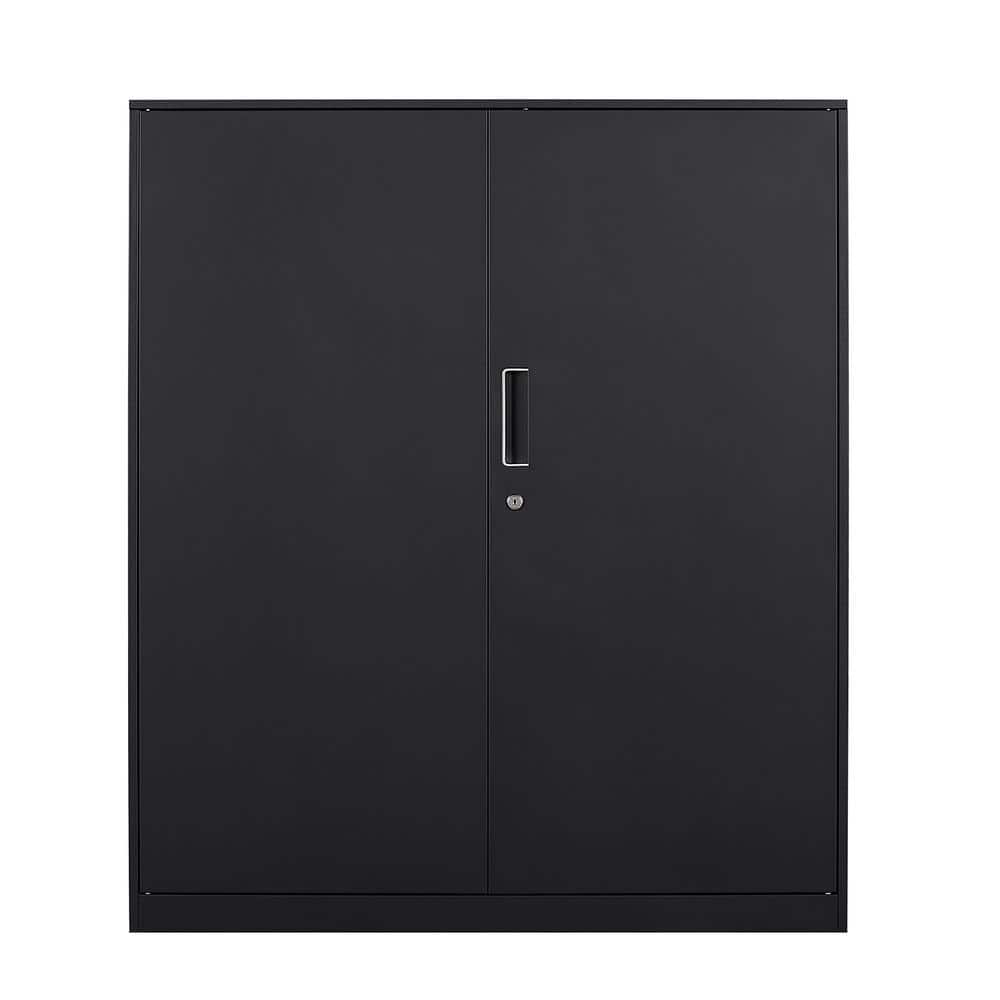 Modern Office Black File Steel with 2 Layers of Adjustable