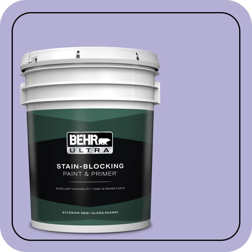 5 gal. #630B-4 Freesia Purple Semi-Gloss Enamel Exterior Paint & Primer price history on PriceWatchPro