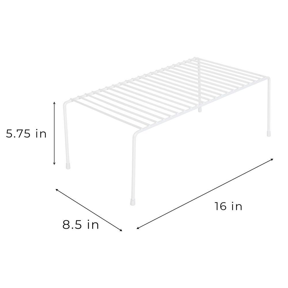 White Steel 3-Tier Kitchen Corner Shelf Rack