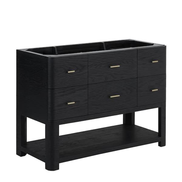 James Martin Vanities Lucian 47.75 in. W x 21.38 in. D x 34.88 in. H Bath Vanity Cabinet without Top in Carbon Oak