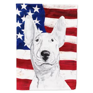 0.91 ft. x 1.29 ft. Polyester Bull Terrier USA American 2-Sided 2-Ply Flag Garden Flag