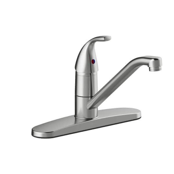Seasons Anchor Point Single-Handle Standard Kitchen Faucet in Stainless Steel