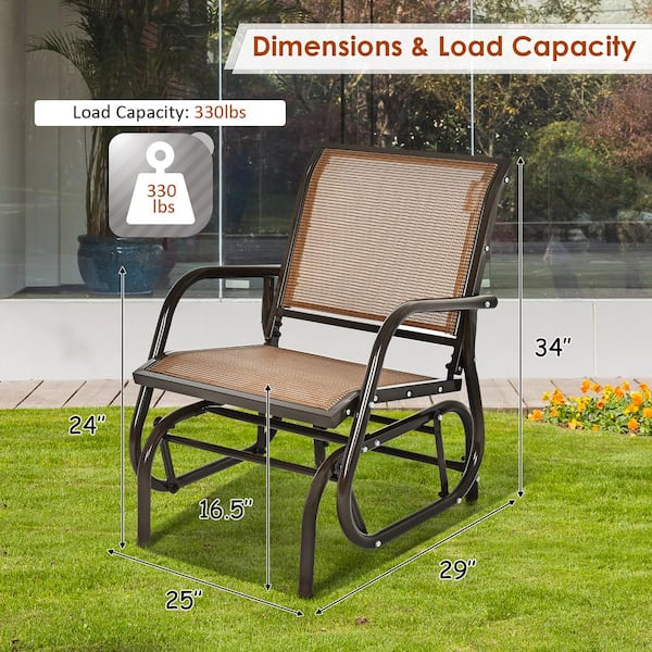 Swing rocking chair outdoor hot sale