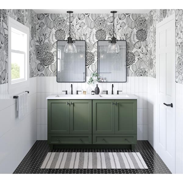 Sea Wood Collection - 碧緑の輝き【無垢 一枚板 耳付き】 American Woodmark Leesburg 11 9/16-in. W x 3/4-in. D x 11 1/2-in
