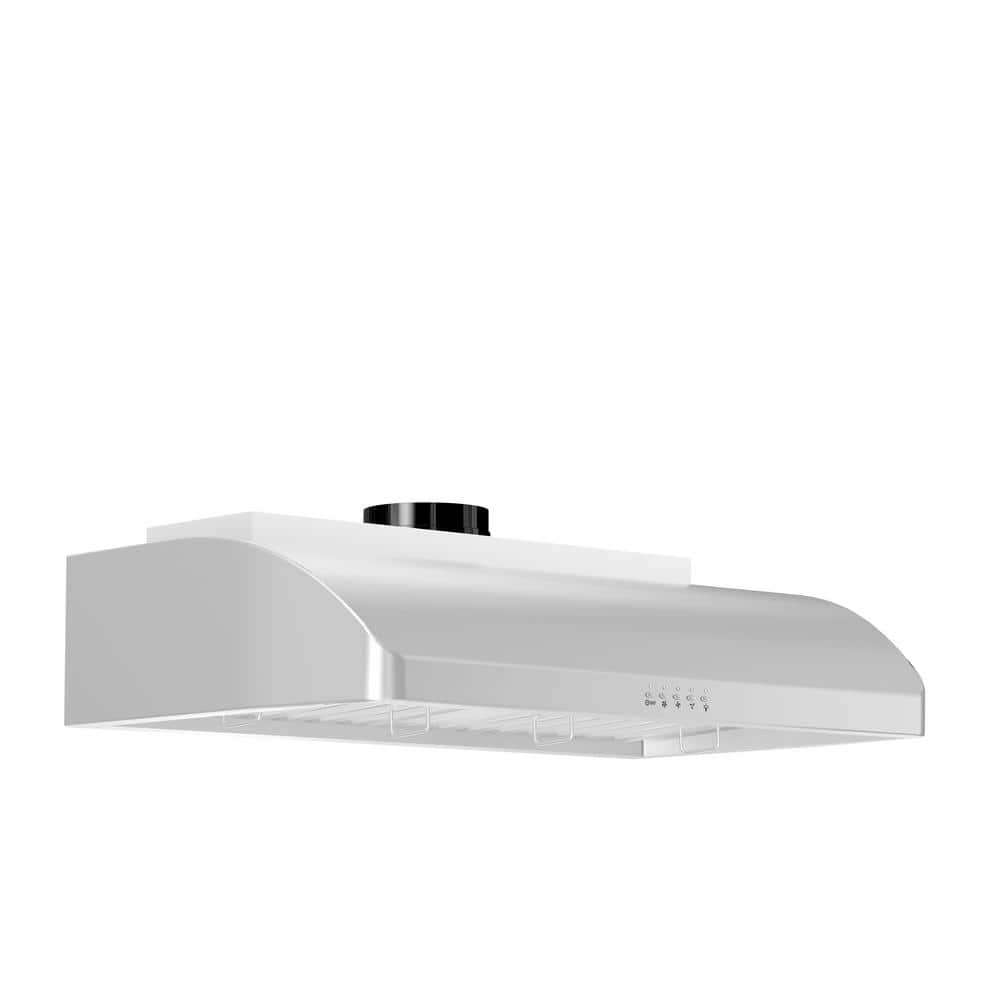ZLINE Kitchen and Bath 30 in. 600 CFM Ducted Under Cabinet Range Hood in Stainless Steel, Brushed 430 Stainless Steel