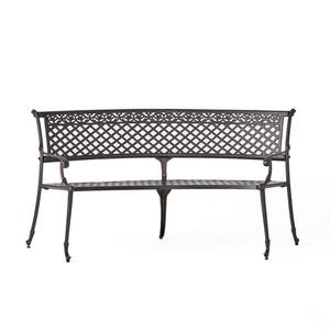Alpine Corporation 62” Metal Butterfly Garden Bench – Indoor/Outdoor, White, Seats 2, All-Weather Design