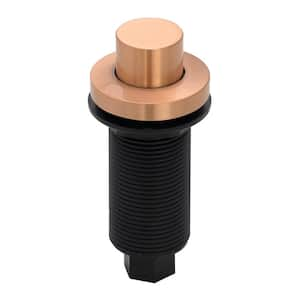 Garbage Disposal Air Switch with Air Hose - Solid Brass Button, Copper Air Switch with Long Button