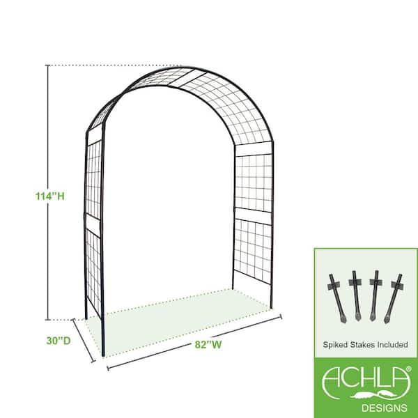 ACHLA DESIGNS Elegant Handcrafted Monet II Wrought Iron Garden