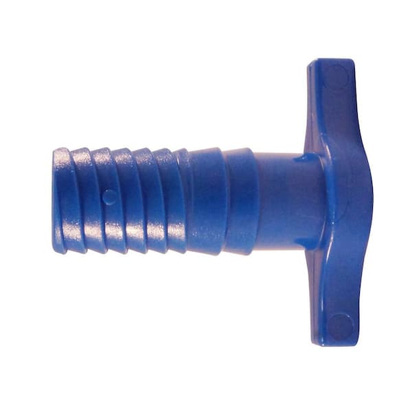 Apollo 1/2 in. Barb Insert Blue Twister Polypropylene Plug Fitting