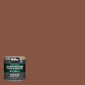 8 oz. #S210-7 October Leaves Solid Color Waterproofing Exterior Wood Stain and Sealer Sample