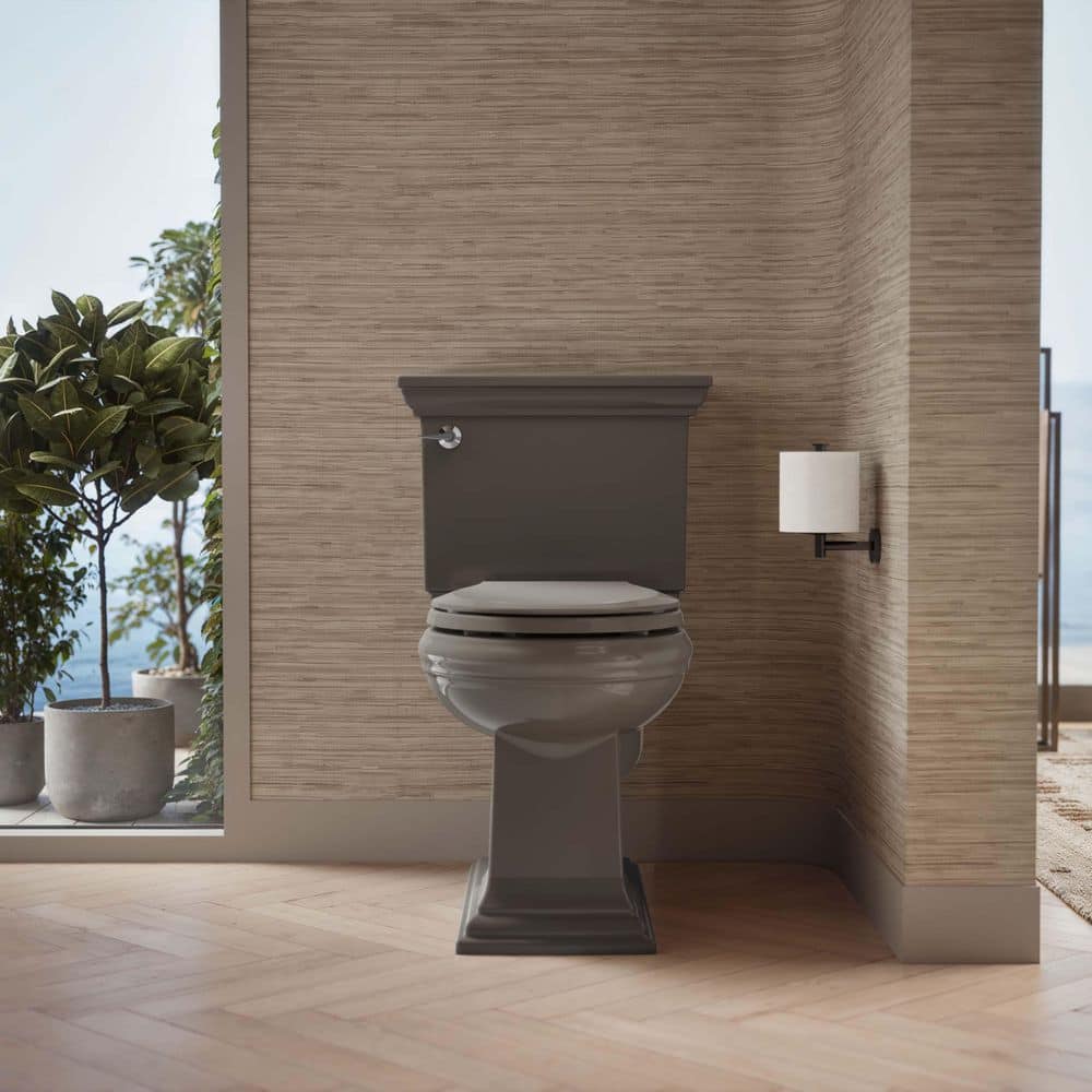 Cashmere Round-Front Toilet Seat with Quiet-Close Lid