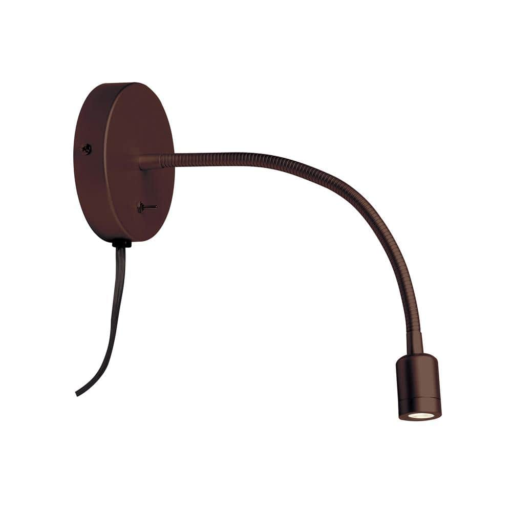 3-Watt 1-Light Oil Brushed Bronze Integrated LED Wall Sconce