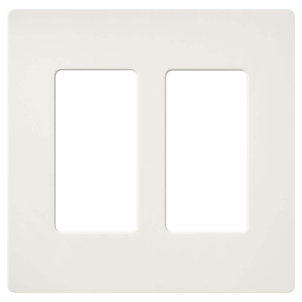 Claro 2 Gang Wall Plate for Decorator/Rocker Switches, Satin, Architectural White (SC-2-RW) (1-Pack) price history on PriceWatchPro