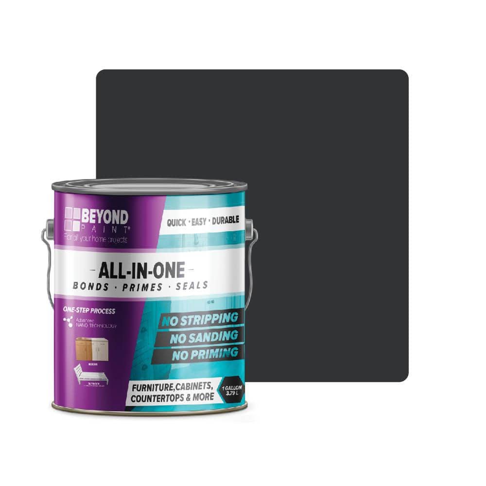 BEYOND PAINT 1 gal. Licorice Furniture Cabinets Countertops and More Multi Surface All in One Interior Exterior Refinishing Paint BP14 The Home