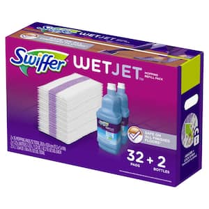 (1) WetJet Mopping Pad Refill (32 CNT) + (1) Open Window Fresh Scent Floor Cleaner (2-PK) Bundle