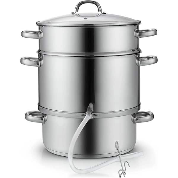 Cooks Standard 11 qt. Stainless Steel Basic Fruit Juicer Steamer Multipot, Silver